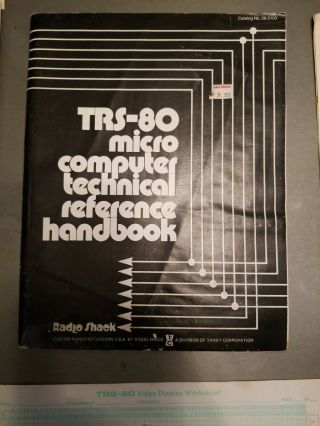 Vintage Radio Shack TRS - 80 Microcomputer System 26 - 1001D Manuals Power supply 4