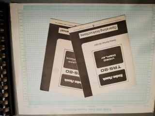 Vintage Radio Shack TRS - 80 Microcomputer System 26 - 1001D Manuals Power supply 5