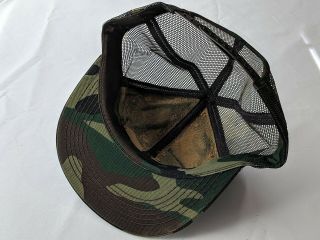 Vtg K - PRODUCTS SNAPBACK TRUCKER HAT DEKALB Patch CAMO Camouflage Farm CAP USA 2