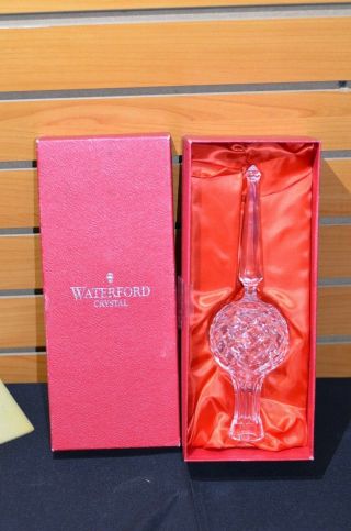 Vintage Waterford Crystal 10 " Christmas Tree Topper W/ Box