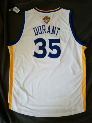 Rare Xl Kevin Durant Golden State Warriors Jersey Finals Patch Adidas