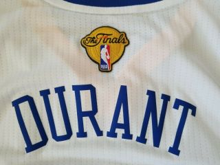 RARE XL Kevin Durant Golden State Warriors jersey finals patch Adidas 3