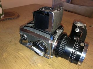 Vintage Zenza Bronica S2 Medium Format Film Camera Nikkor Q 1:3.  5 F=13.  5cm 3