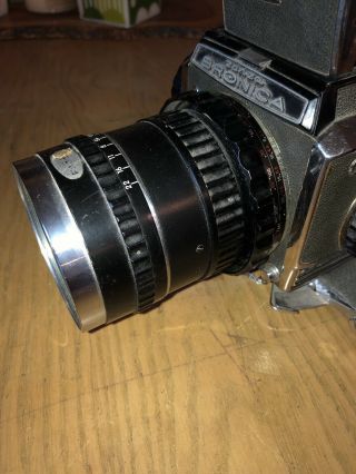 Vintage Zenza Bronica S2 Medium Format Film Camera Nikkor Q 1:3.  5 F=13.  5cm 6