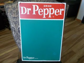 Vintage Drink Dr Pepper Chalkboard Menu Metal Advertising Sign