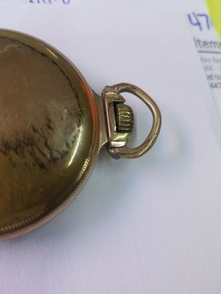 Elgin pocket watch 21J,  BW RAYMOND MOVT 10k gold filled 8