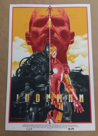 Iron Man Poster Art Print By Gabz Regular Version Grey Matter Mondo Rare