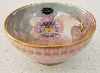 ANTIQUE ART DECO VINTAGE CARLTON WARE bowl small floral pink pattern bowl 8499 2