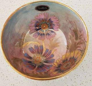 ANTIQUE ART DECO VINTAGE CARLTON WARE bowl small floral pink pattern bowl 8499 3