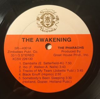 The Pharaohs - “The Awakening” LP - Scarab - Private Jazz Funk NM - Shrink RARE 8