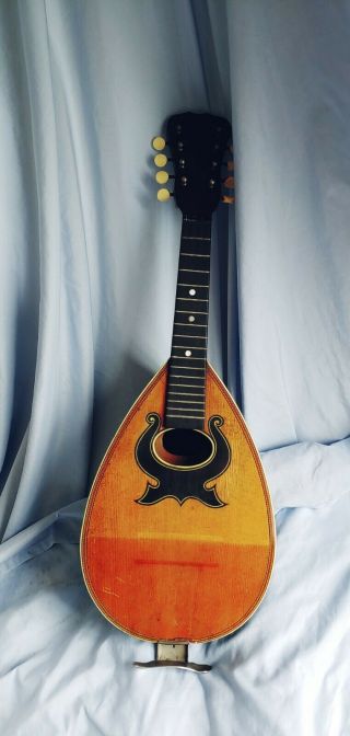 The C.  A.  Nightingale Vintage Bowl Back 8 - String Mandolin Evansville Ind. 3