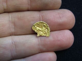 Rare Bognor Cogwheel Gold Quarter Stater Celtic Coin