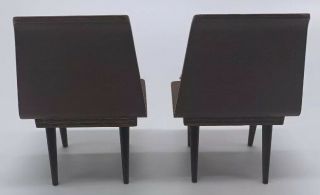 Vtg Mattel Modern Mid - century Doll Furniture Dining Table And Chairs Number 805 5