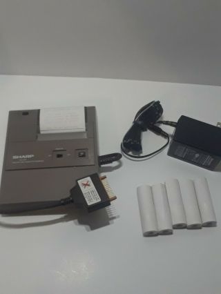 Sharp Pocket Computer PRINTER IN CASE Vintage 1980 ' s PCRS - 1000 3