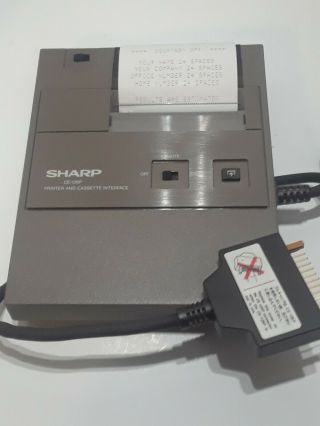 Sharp Pocket Computer PRINTER IN CASE Vintage 1980 ' s PCRS - 1000 4