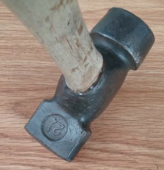 Vintage Blacksmith/Anvil Farrier ' s Cross Pein Hammer 2