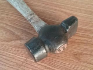 Vintage Blacksmith/Anvil Farrier ' s Cross Pein Hammer 3