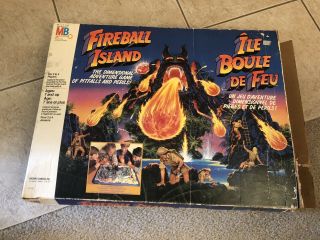 Vintage 1986 Fireball Island Board Game By Milton Bradley