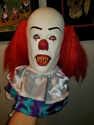 Pennywise The Clown Latex Mask Bust It Stephen King Rare Horror