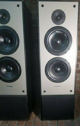 Vintage Paradigm 11se Mkii Floor Speakers Consecutive Serial Numbers.