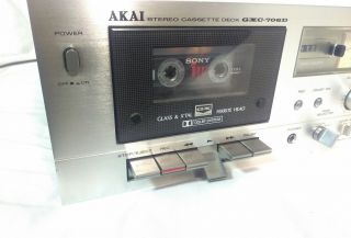 Vintage AKAI STEREO CASSETTE PLAYER RECORDER MODEL GXC - 706D Japan Made 6