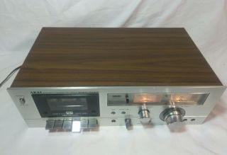 Vintage AKAI STEREO CASSETTE PLAYER RECORDER MODEL GXC - 706D Japan Made 7