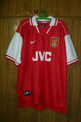 Arsenal Nike Vintage Football Shirt Home 1996/1997/1998 Gunners Soccer Size L