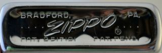 Vtg 1958 Zippo Lighter Brushed Chrome Edison Bowling Center 235 Club 1950s NJ 2