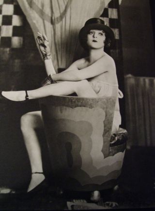 Vintage Photo Cute Sweet Clara Bow Museum Find Rare Art Deco Legs