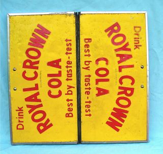 Drink Royal Crown Cola Cooler Lid - Rc Cola Signs - Vintage Advertising