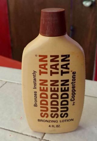 Vintage Sudden Tan Bronzing Lotion By Coppertone,