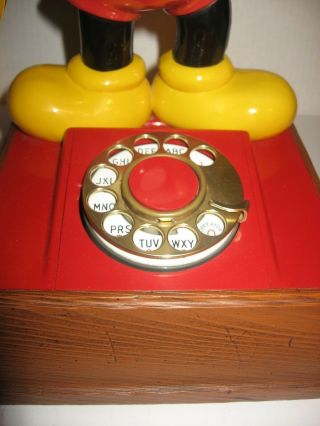 Vintage Disney Mickey Mouse Rotary Telephone Phone 15 