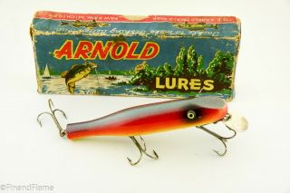 Vintage Paw Paw Arnold Pikie Minnow Antique Fishing Lure St42