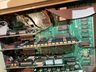 Apple IIe Computer,  Monitor,  Floppy Disk Drives,  Printer Num Keyboard Vintage 7