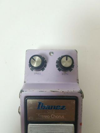 Vintage 1980 ' s Ibanez CS9 Stereo Chorus Guitar Effect Pedal Made in Japan 2