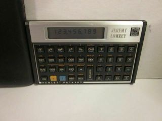 Vintage Hewlett Packard Hp 15c Scientific Calculator W/ Case Read