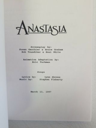 Vintage Anastasia Widescreen Collector ' s Edition VHS Art Book Script And More 8