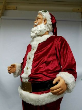 RARE Gemmy Life Size Animated Singing Dancing Christmas Santa 6