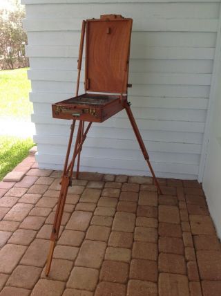 Vintage French Grumbacher Portable Easel 286 Made In France.