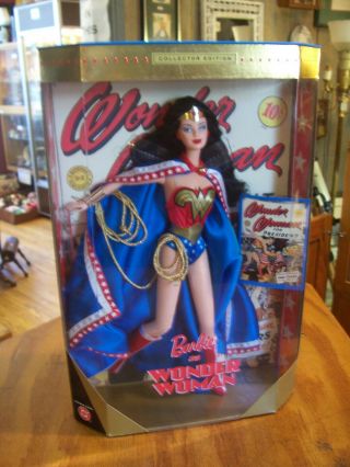 Rare Vintage Wonder Woman Barbie Doll 1999 Collector Edition Mattel 24638