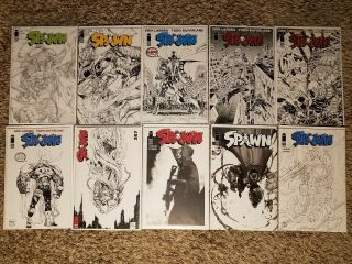 Spawn 261,  262,  263,  264,  265,  266,  257,  268,  269,  & 270 Rare Sketch Art Run