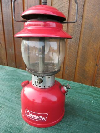 Vintage Coleman Lantern RED Model 200 Made in Canada Dated 8 69 1969 3