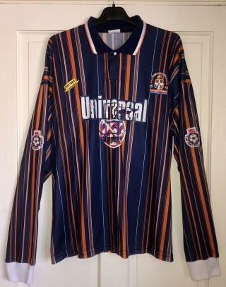 Luton Town Football Shirt Xl Match Worn 5 1994 L/s Away Top Rare Vintage Thomas