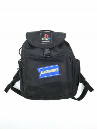 Rare Vintage Playstation X Blockbuster Video Gamer Skater Supreme Backpack