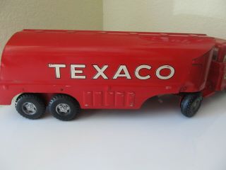 Vintage Buddy L Texaco Gas Oil Tanker Truck & Trailer Pressed Steel Toy USA 2