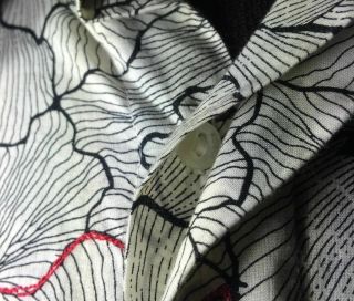 Robert Graham Stunning Floral Embroidered Cuff Links Rare Mens Shirt XL 3