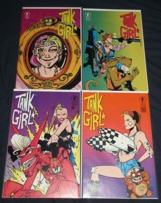 Tank Girl 1 - 4 (nm) Full Set Dark Horse 1991 Rare Hard To Find Rebecca Buck