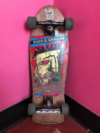 Vintage Vision Old School Skateboard John A Grigley Mini 2 Complete Nos Trackers
