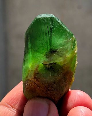 Very Rare Ludwigite Peridot Crystal Natural Etched From Pak