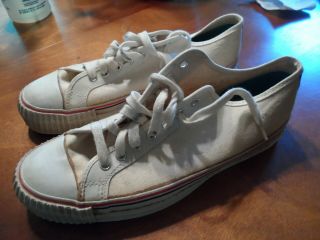 Vintage Pf Flyers Low Canvas Sneakers Size 10 (rare)
